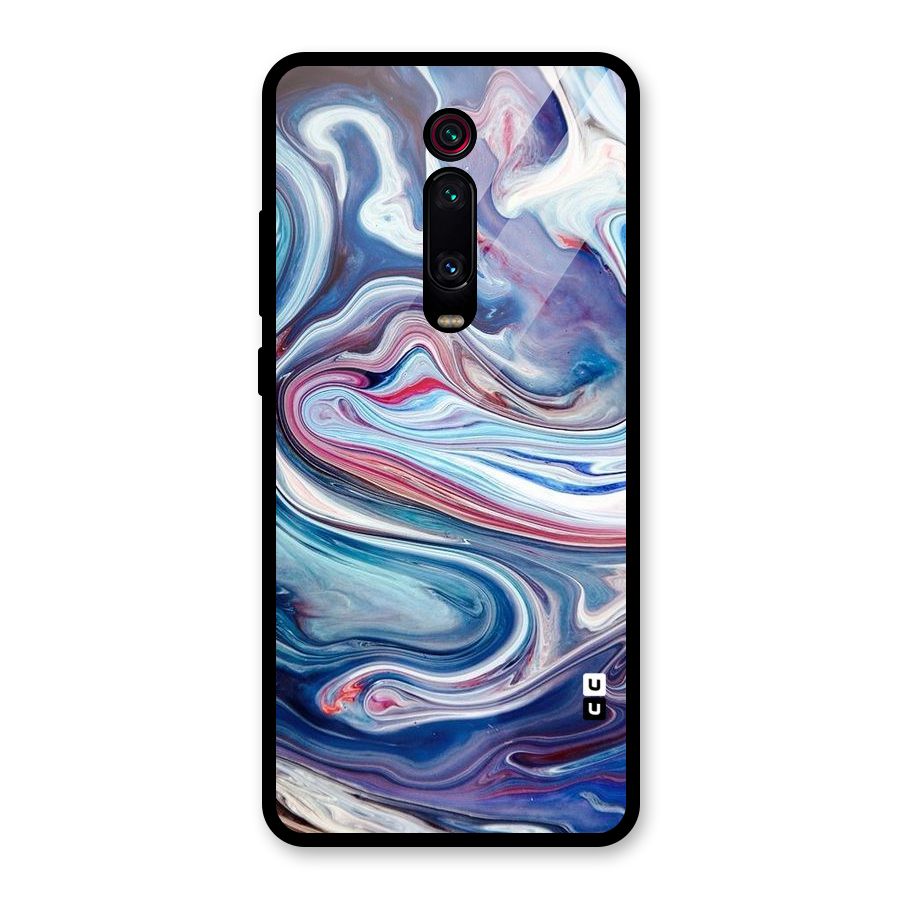 Marble Style Printed Glass Back Case for Redmi K20