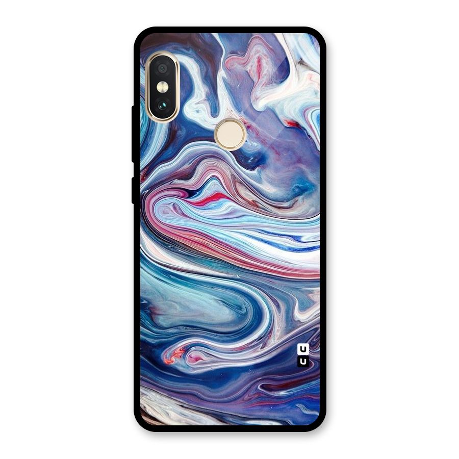 Marble Style Printed Glass Back Case for Redmi Note 5 Pro
