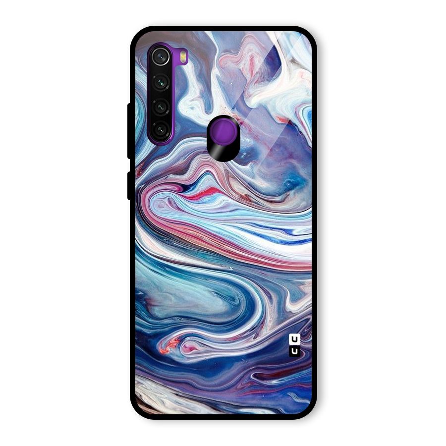 Marble Style Printed Glass Back Case for Redmi Note 8