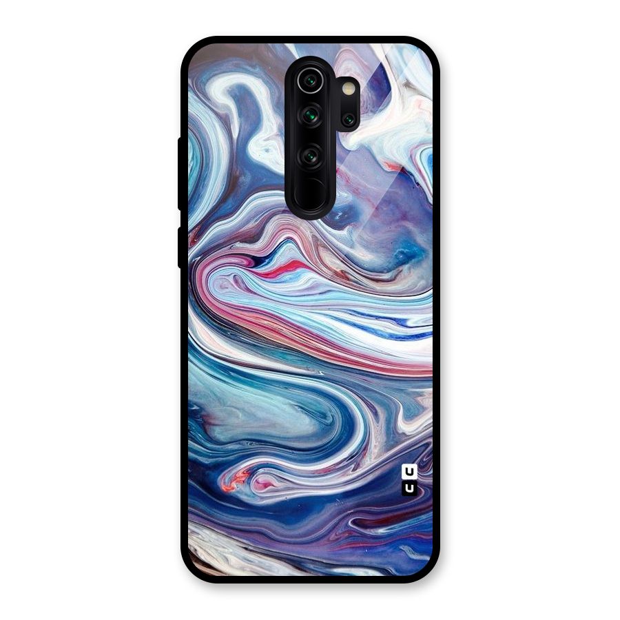 Marble Style Printed Glass Back Case for Redmi Note 8 Pro