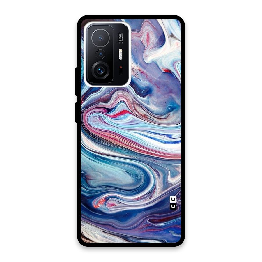 Marble Style Printed Glass Back Case for Xiaomi 11T Pro