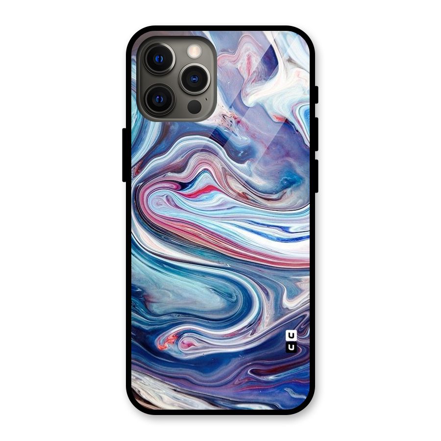 Marble Style Printed Glass Back Case for iPhone 12 Pro Max