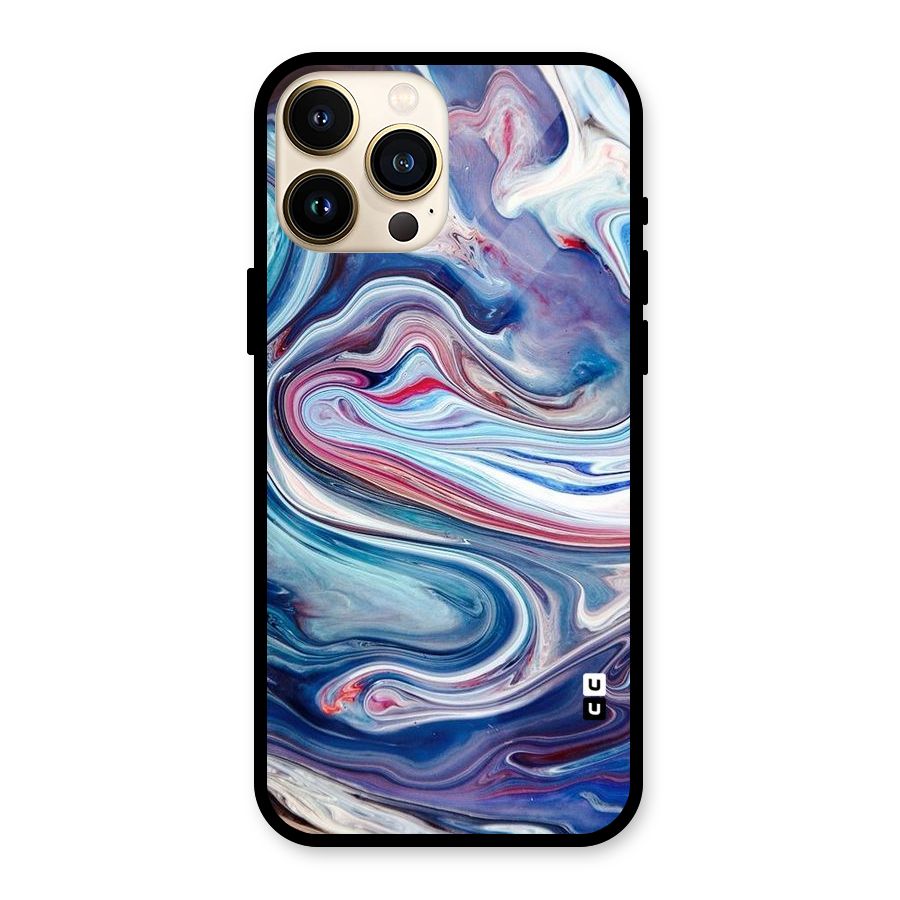 Marble Style Printed Glass Back Case for iPhone 13 Pro Max