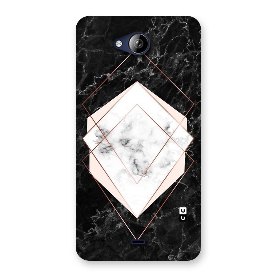 Marble Texture Print Back Case for Canvas Play Q355