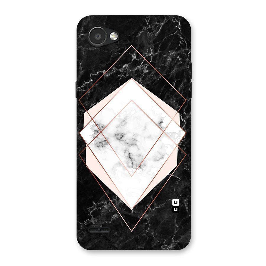 Marble Texture Print Back Case for LG Q6