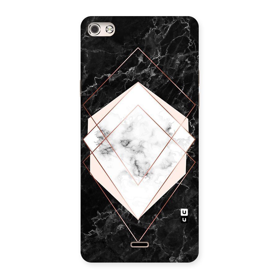 Marble Texture Print Back Case for Micromax Canvas Silver 5