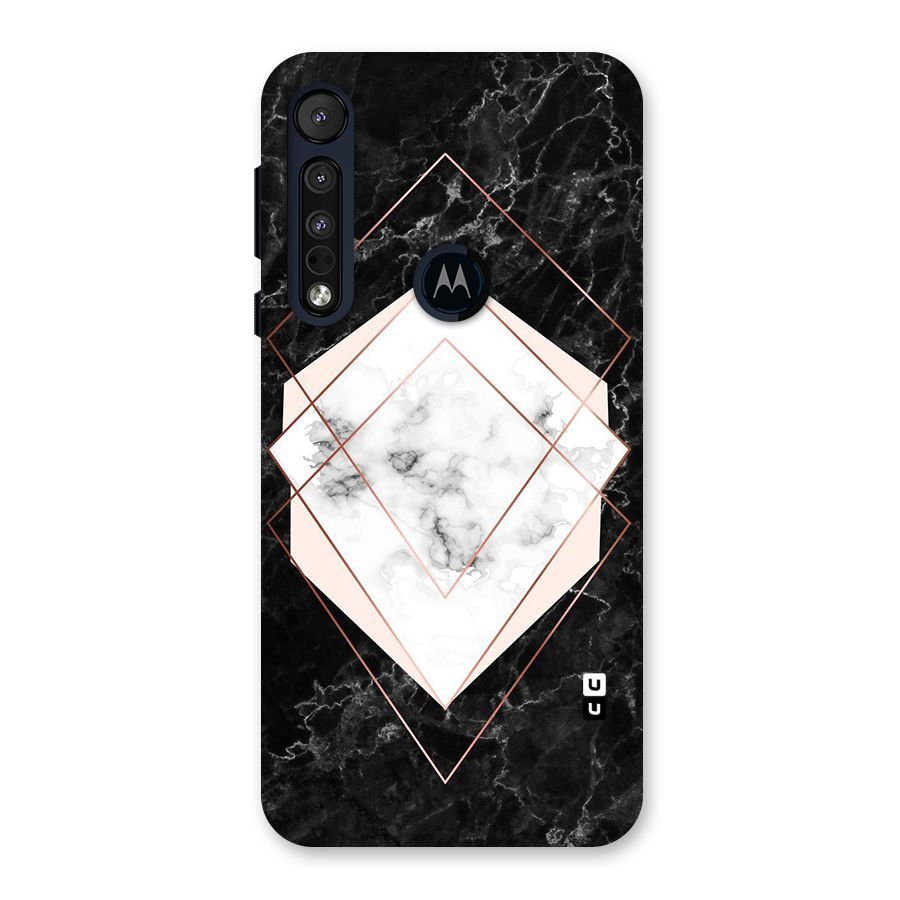 Marble Texture Print Back Case for Motorola One Macro