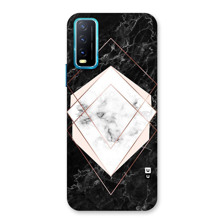 Marble Texture Print Back Case for Vivo Y20A