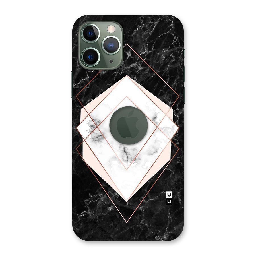 Marble Texture Print Back Case for iPhone 11 Pro Logo  Cut
