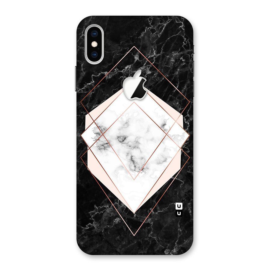 Marble Texture Print Back Case for iPhone XS Max Apple Cut