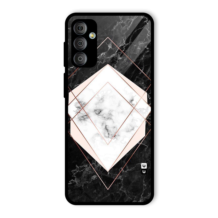 Marble Texture Print Glass Back Case for Galaxy F23