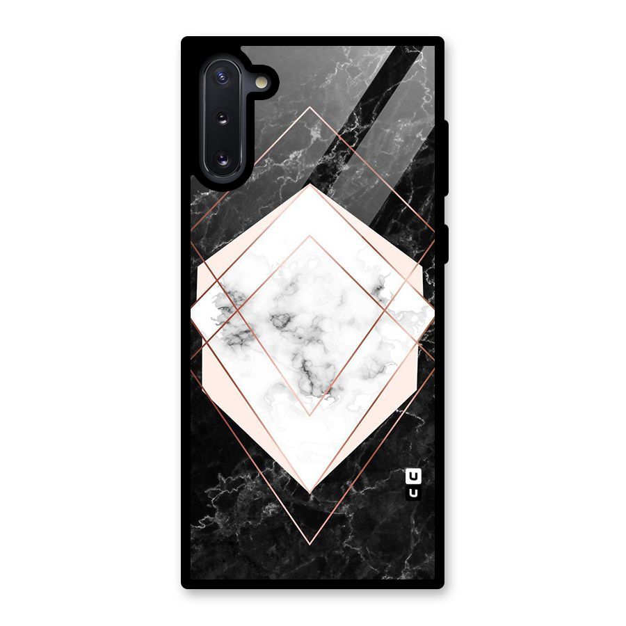 Marble Texture Print Glass Back Case for Galaxy Note 10
