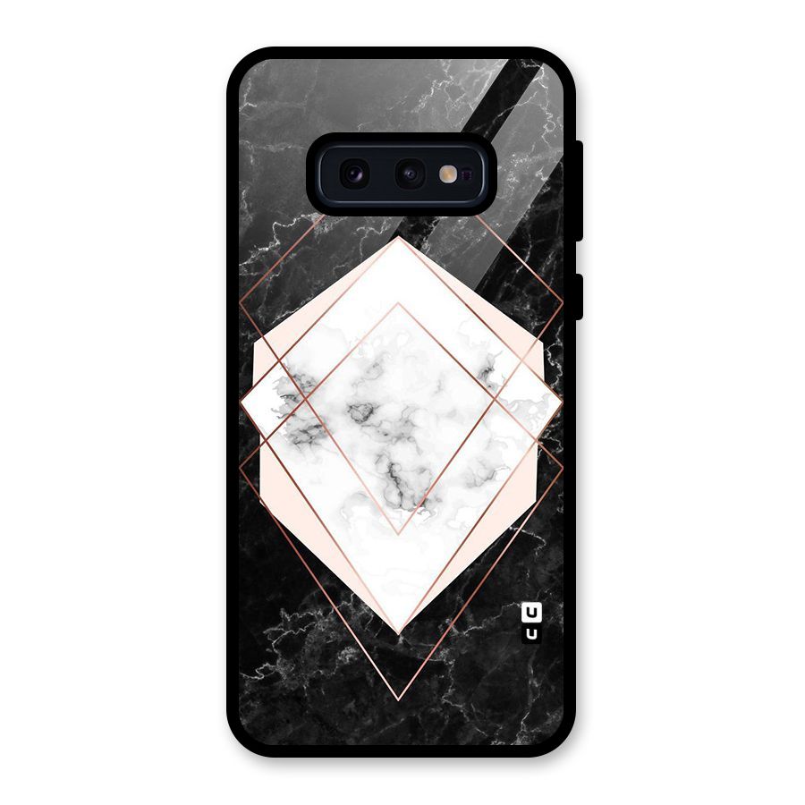 Marble Texture Print Glass Back Case for Galaxy S10e