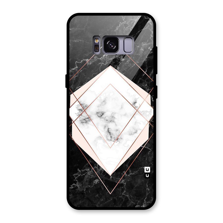 Marble Texture Print Glass Back Case for Galaxy S8