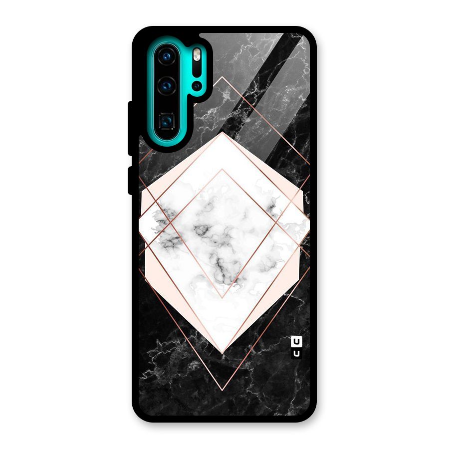 Marble Texture Print Glass Back Case for Huawei P30 Pro