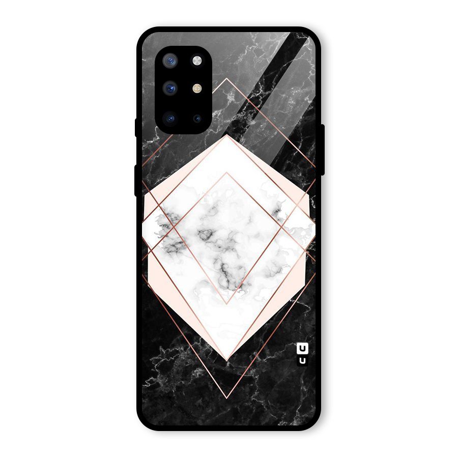 Marble Texture Print Glass Back Case for OnePlus 8T