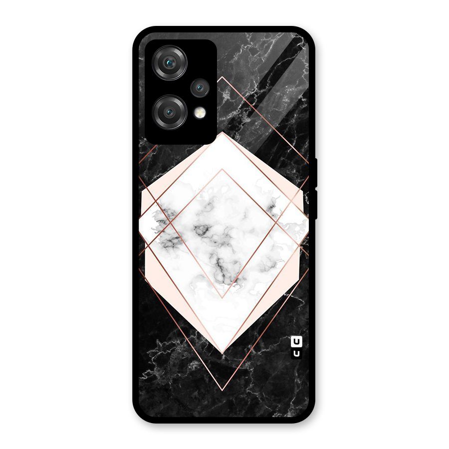 Marble Texture Print Glass Back Case for OnePlus Nord CE 2 Lite 5G