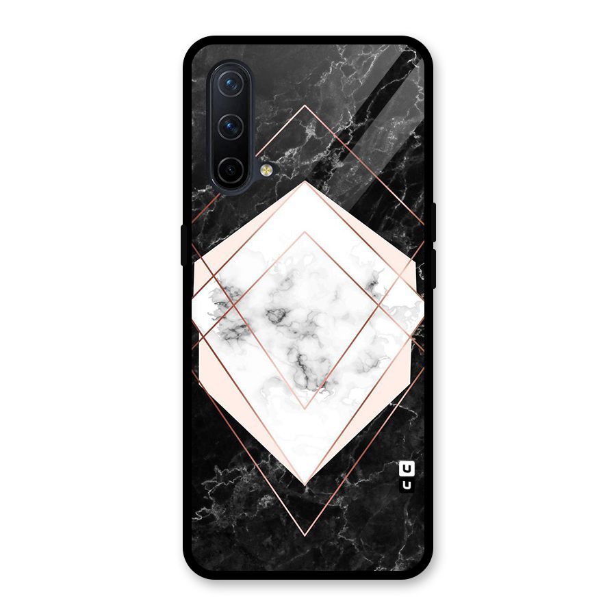 Marble Texture Print Glass Back Case for OnePlus Nord CE 5G