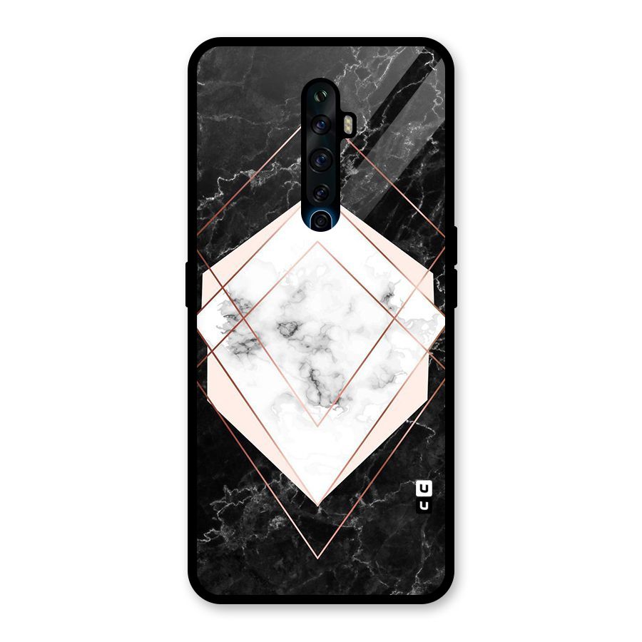 Marble Texture Print Glass Back Case for Oppo Reno2 Z