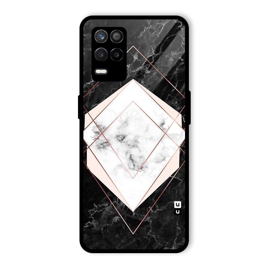Marble Texture Print Glass Back Case for Realme 9 5G