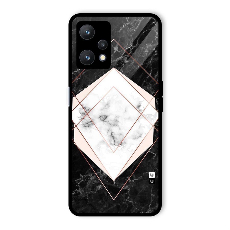 Marble Texture Print Glass Back Case for Realme 9 Pro 5G