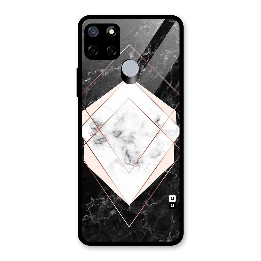 Marble Texture Print Glass Back Case for Realme Narzo 20