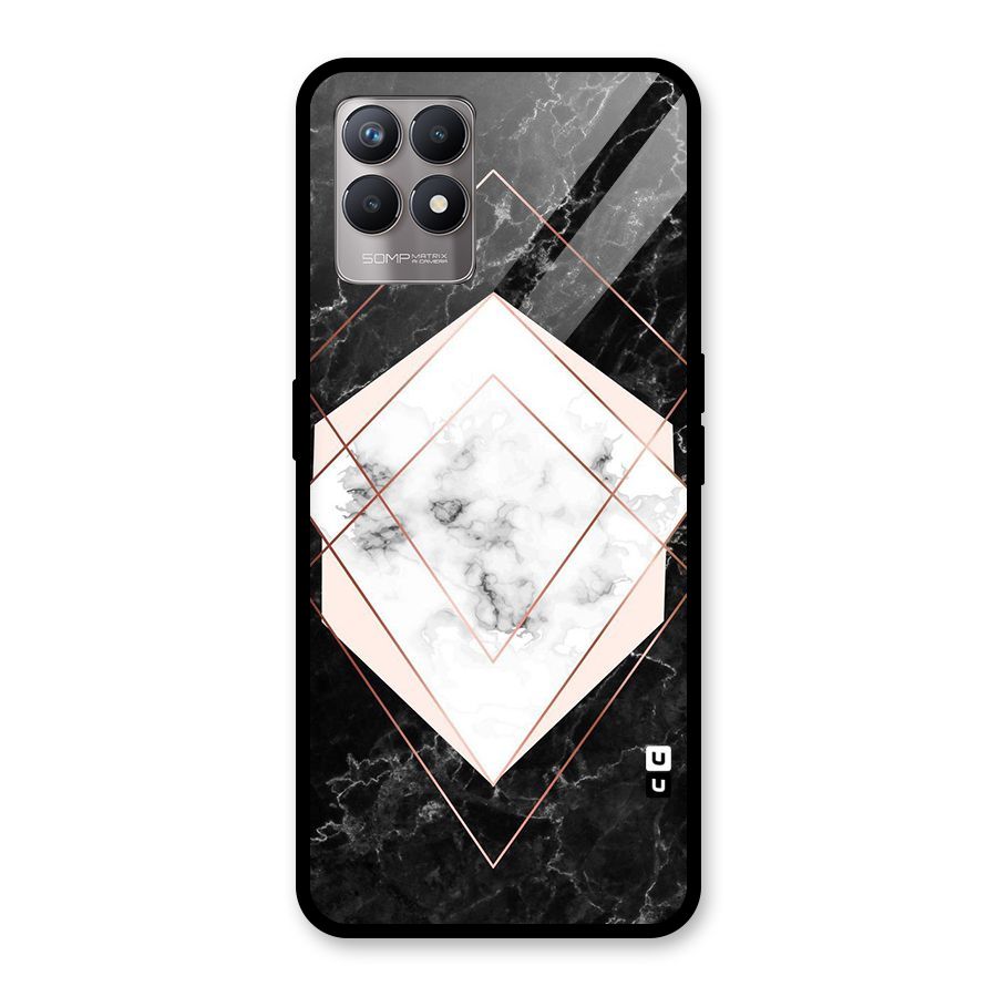 Marble Texture Print Glass Back Case for Realme Narzo 50