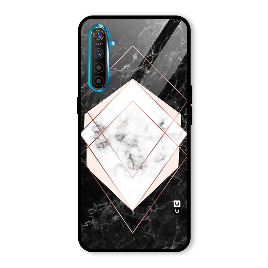 Marble Texture Print Glass Back Case for Realme X2