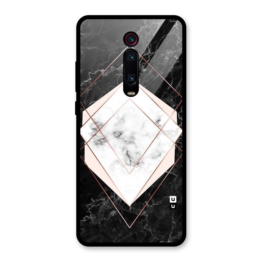 Marble Texture Print Glass Back Case for Redmi K20