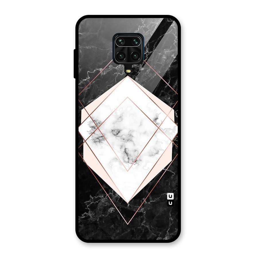 Marble Texture Print Glass Back Case for Redmi Note 10 Lite