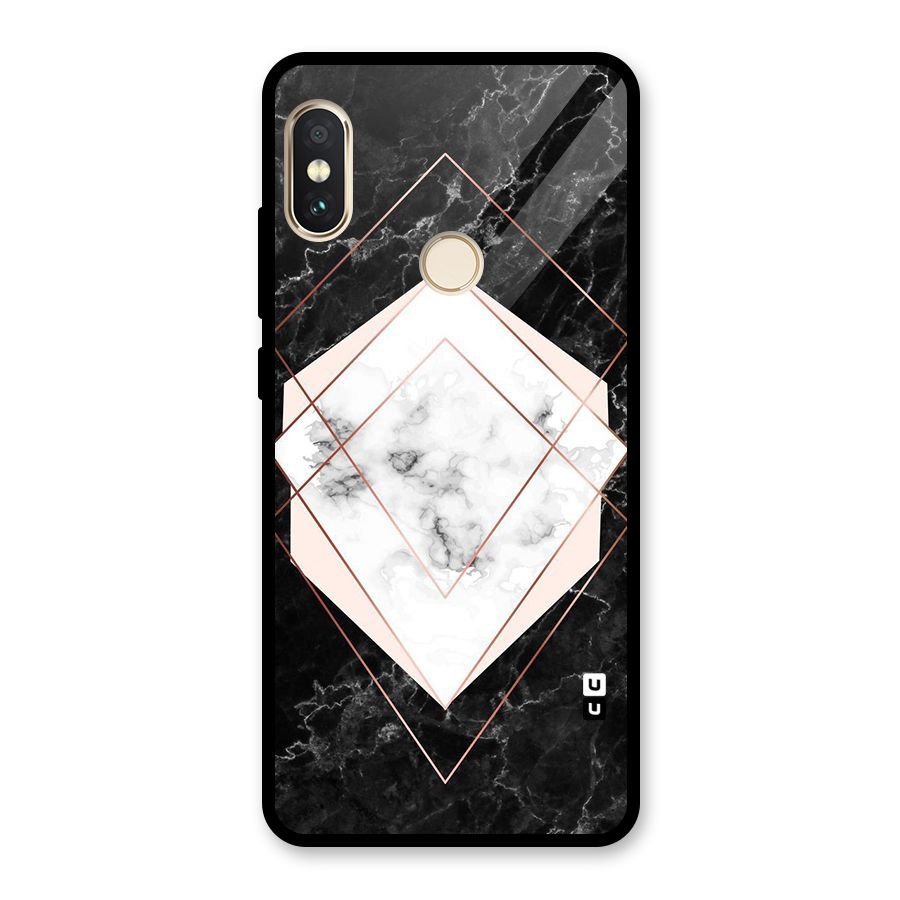Marble Texture Print Glass Back Case for Redmi Note 5 Pro