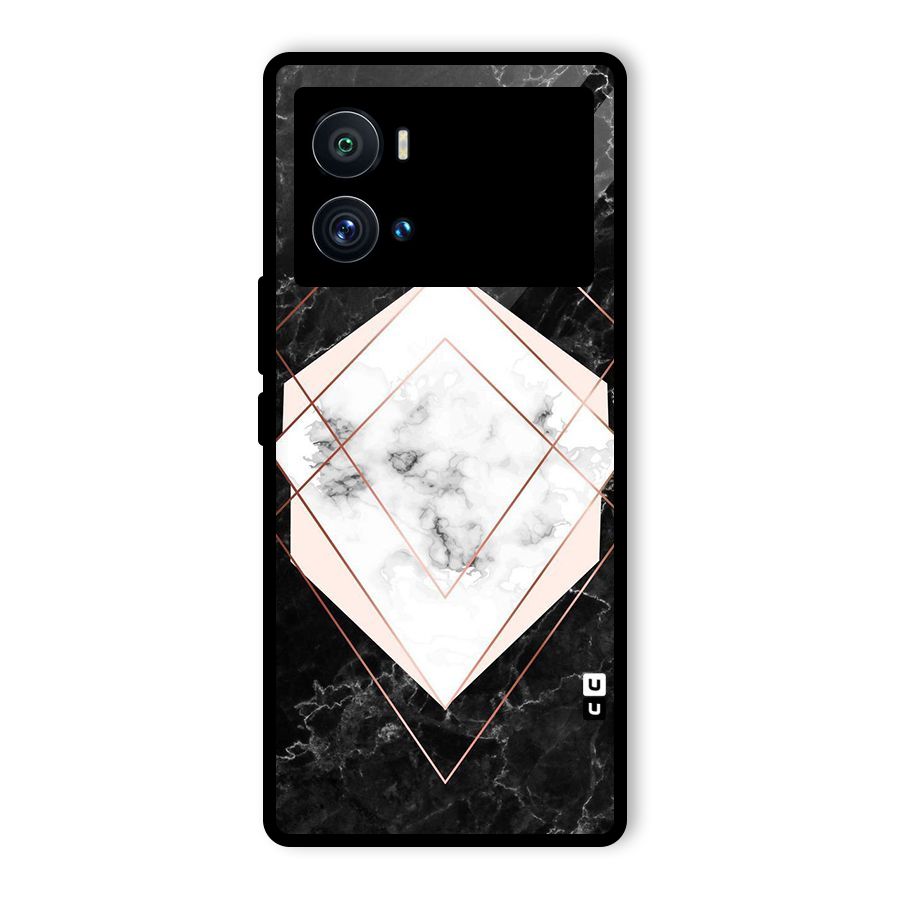 Marble Texture Print Glass Back Case for Vivo iQOO 9 Pro