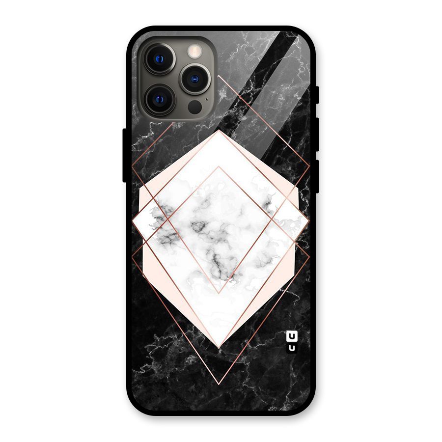 Marble Texture Print Glass Back Case for iPhone 12 Pro Max