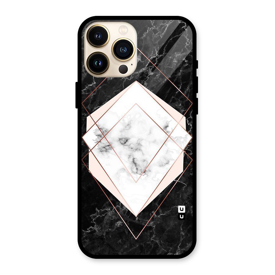 Marble Texture Print Glass Back Case for iPhone 13 Pro Max