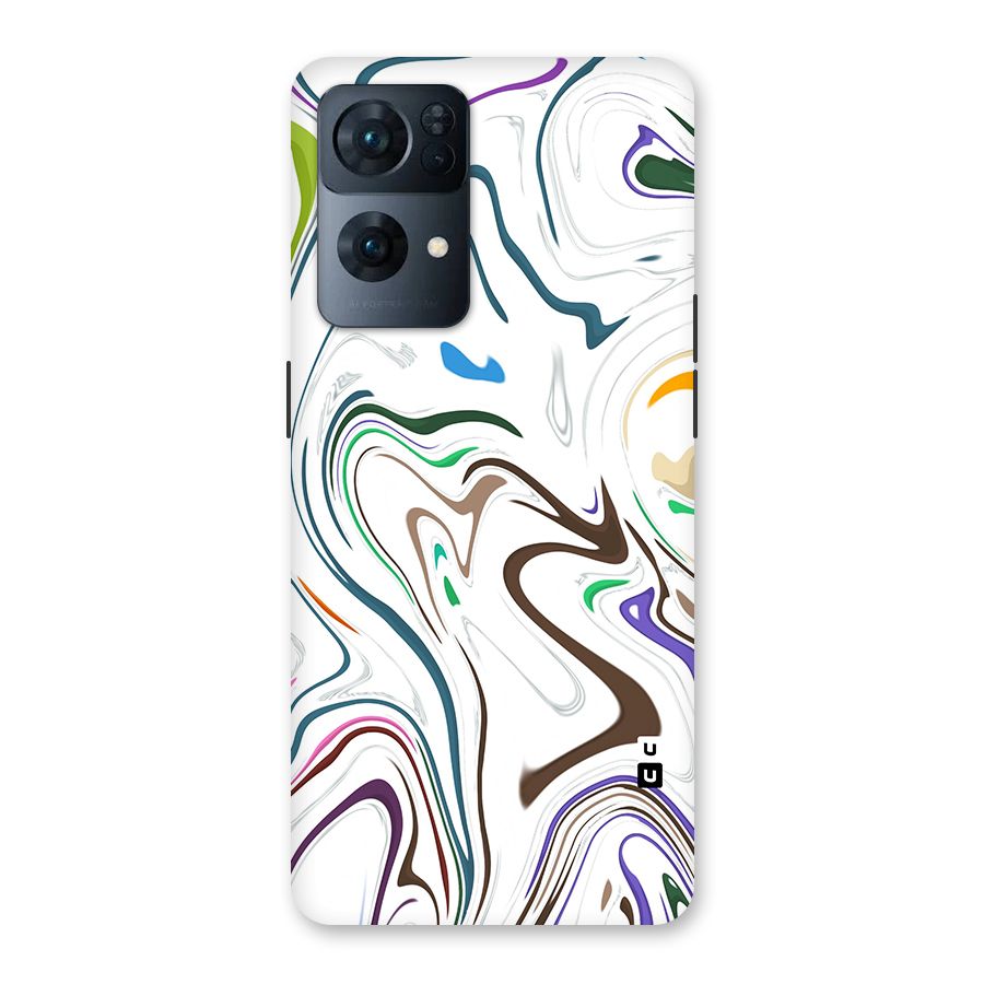 Marbled Printed Art Back Case for Oppo Reno7 Pro 5G