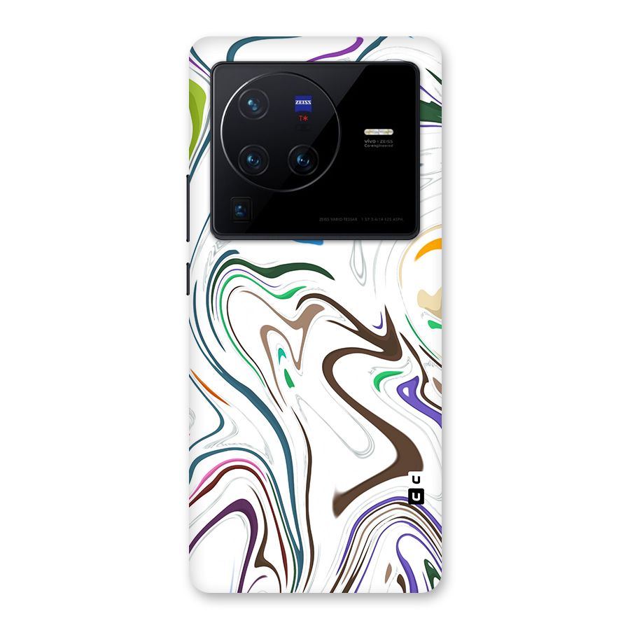 Marbled Printed Art Back Case for Vivo X80 Pro