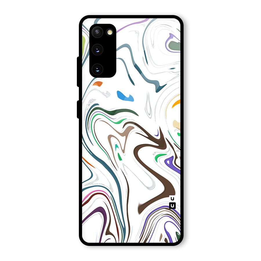 Marbled Printed Art Glass Back Case for Galaxy S20 FE 5G