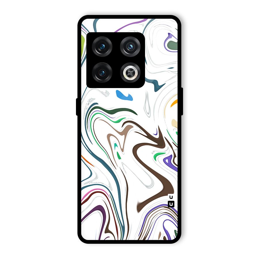 Marbled Printed Art Glass Back Case for OnePlus 10 Pro 5G
