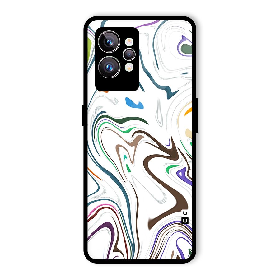 Marbled Printed Art Glass Back Case for Realme GT2 Pro