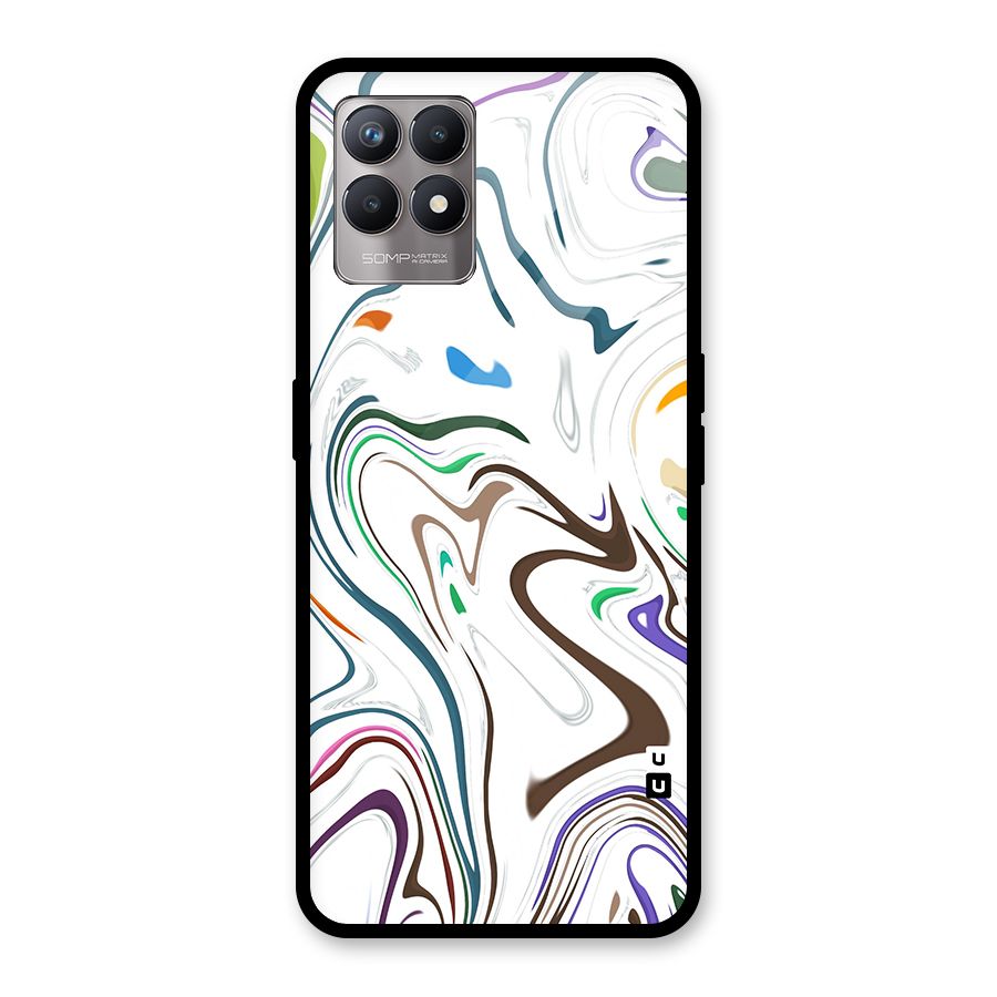 Marbled Printed Art Glass Back Case for Realme Narzo 50