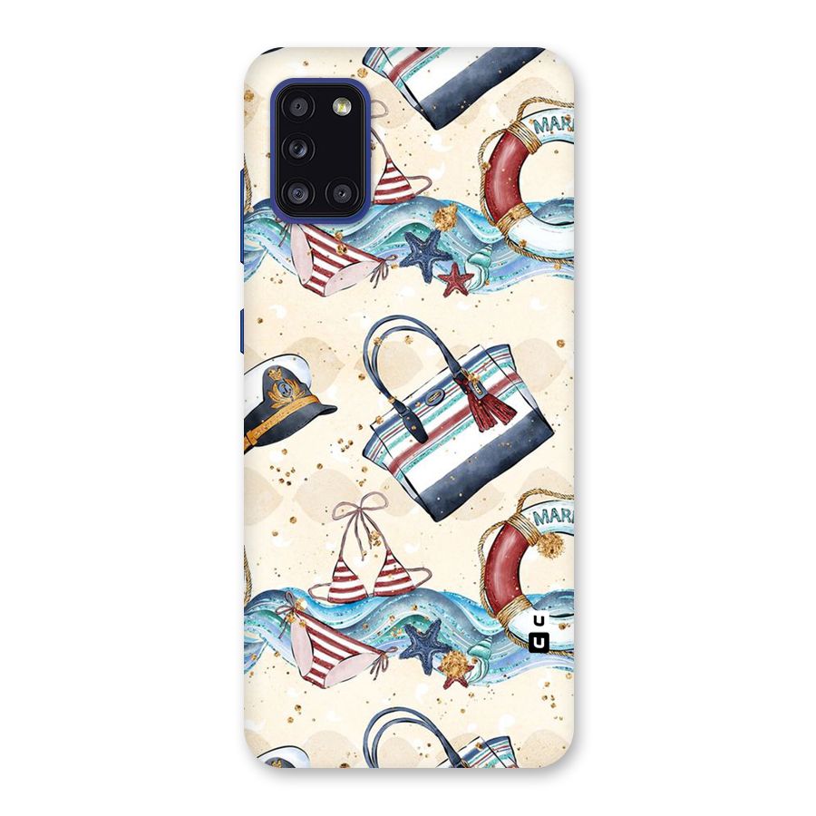 Marine Bag Design Back Case for Galaxy A31