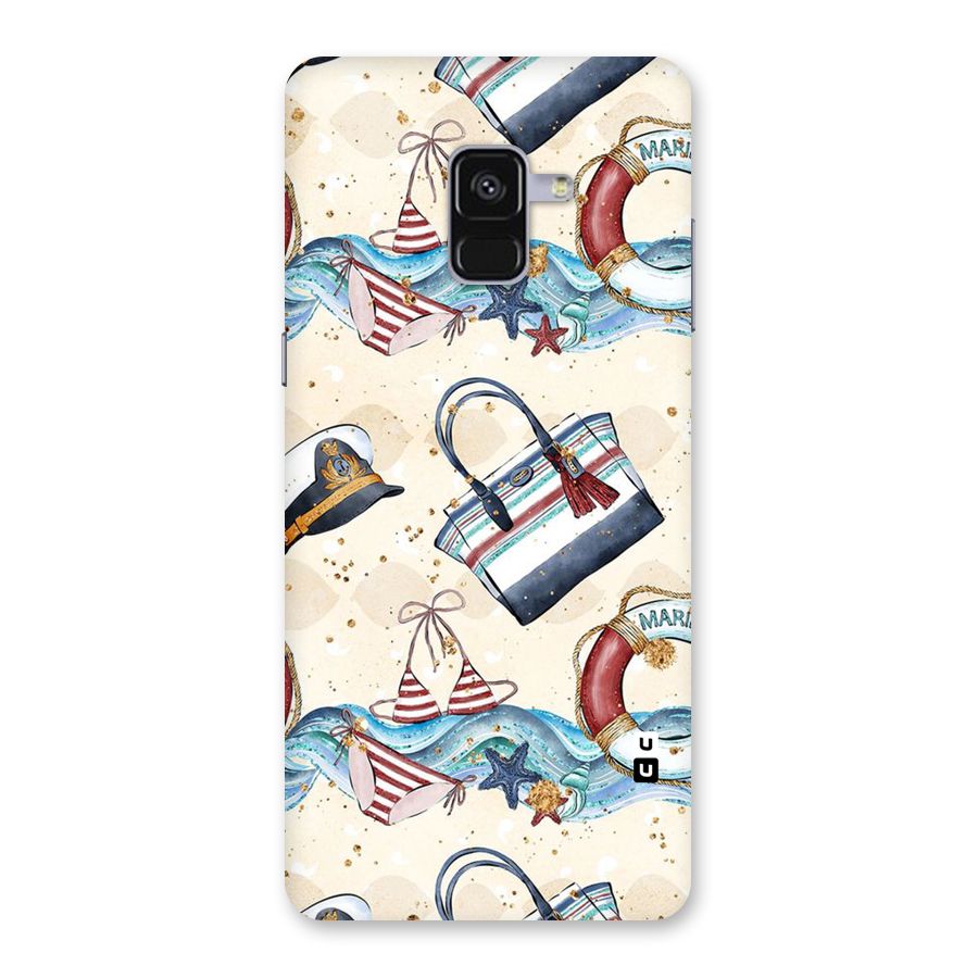 Marine Bag Design Back Case for Galaxy A8 Plus