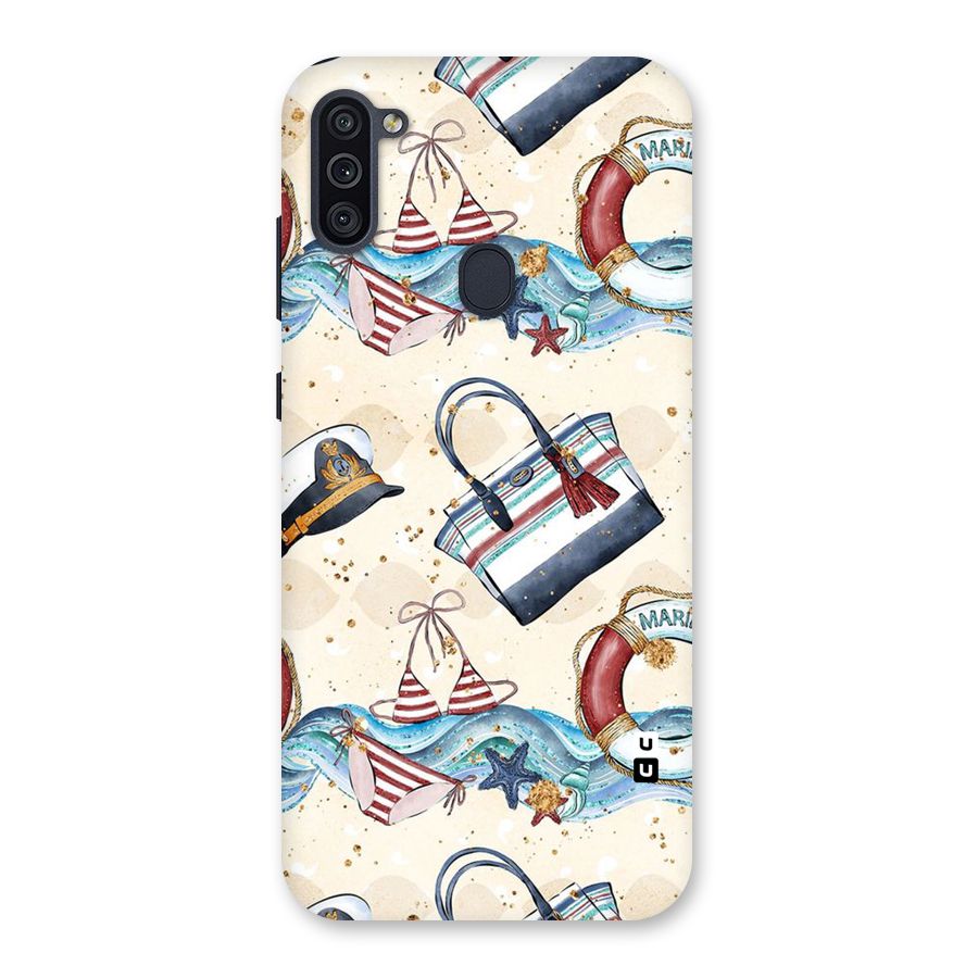 Marine Bag Design Back Case for Galaxy M11