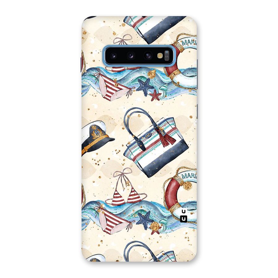 Marine Bag Design Back Case for Galaxy S10 Plus