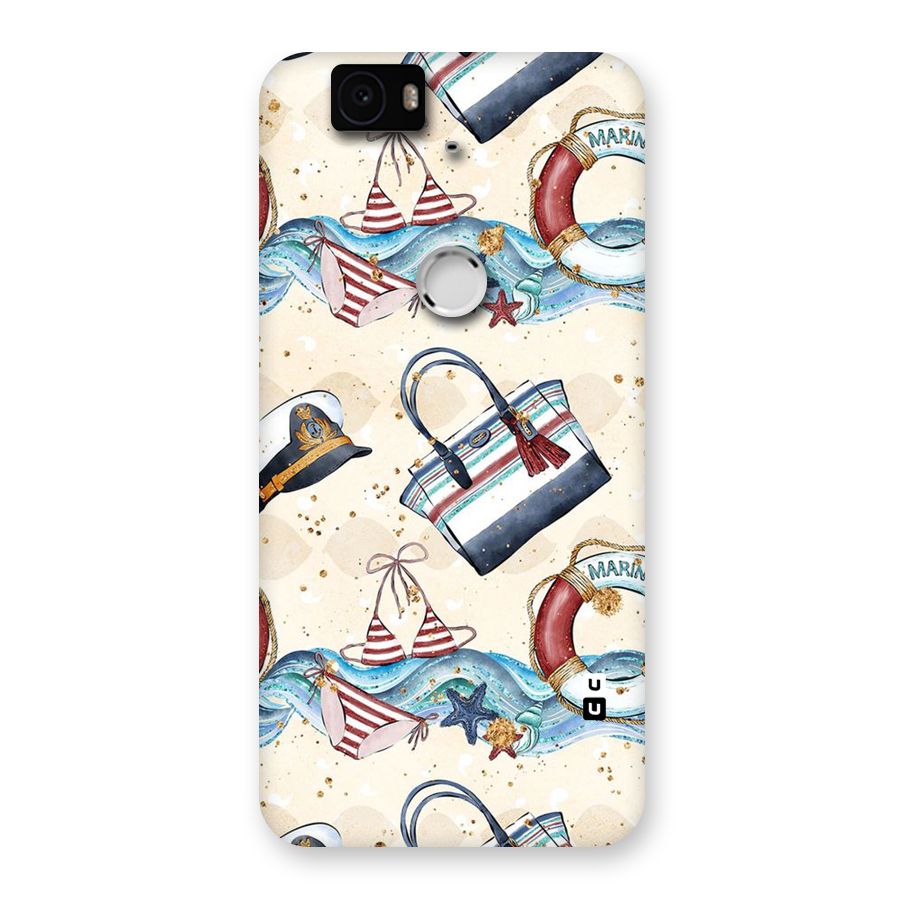 Marine Bag Design Back Case for Google Nexus-6P