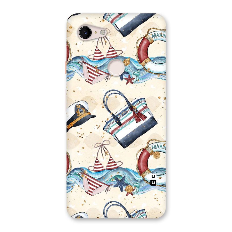 Marine Bag Design Back Case for Google Pixel 3 XL