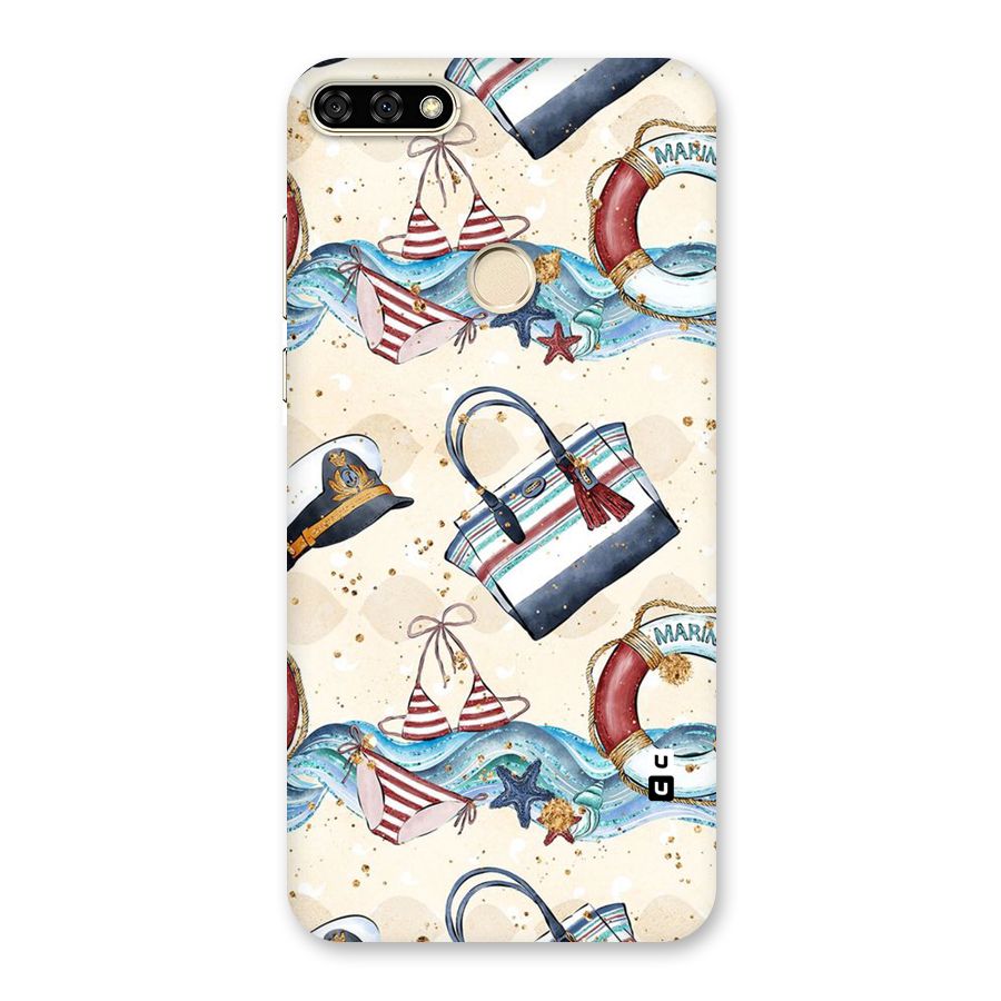 Marine Bag Design Back Case for Honor 7A