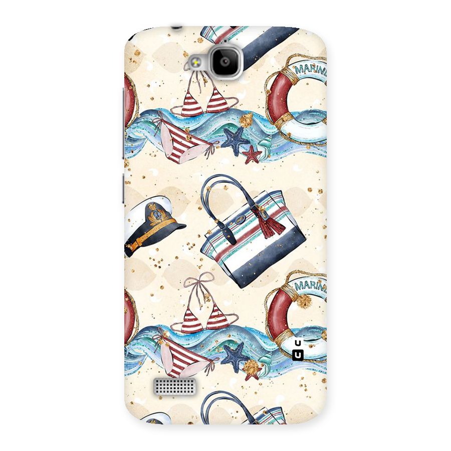 Marine Bag Design Back Case for Honor Holly