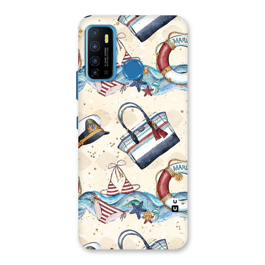 Marine Bag Design Back Case for Infinix Hot 9