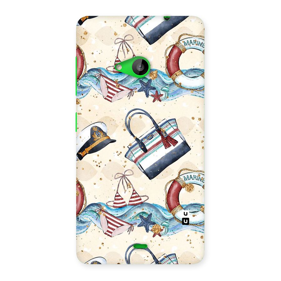 Marine Bag Design Back Case for Lumia 535
